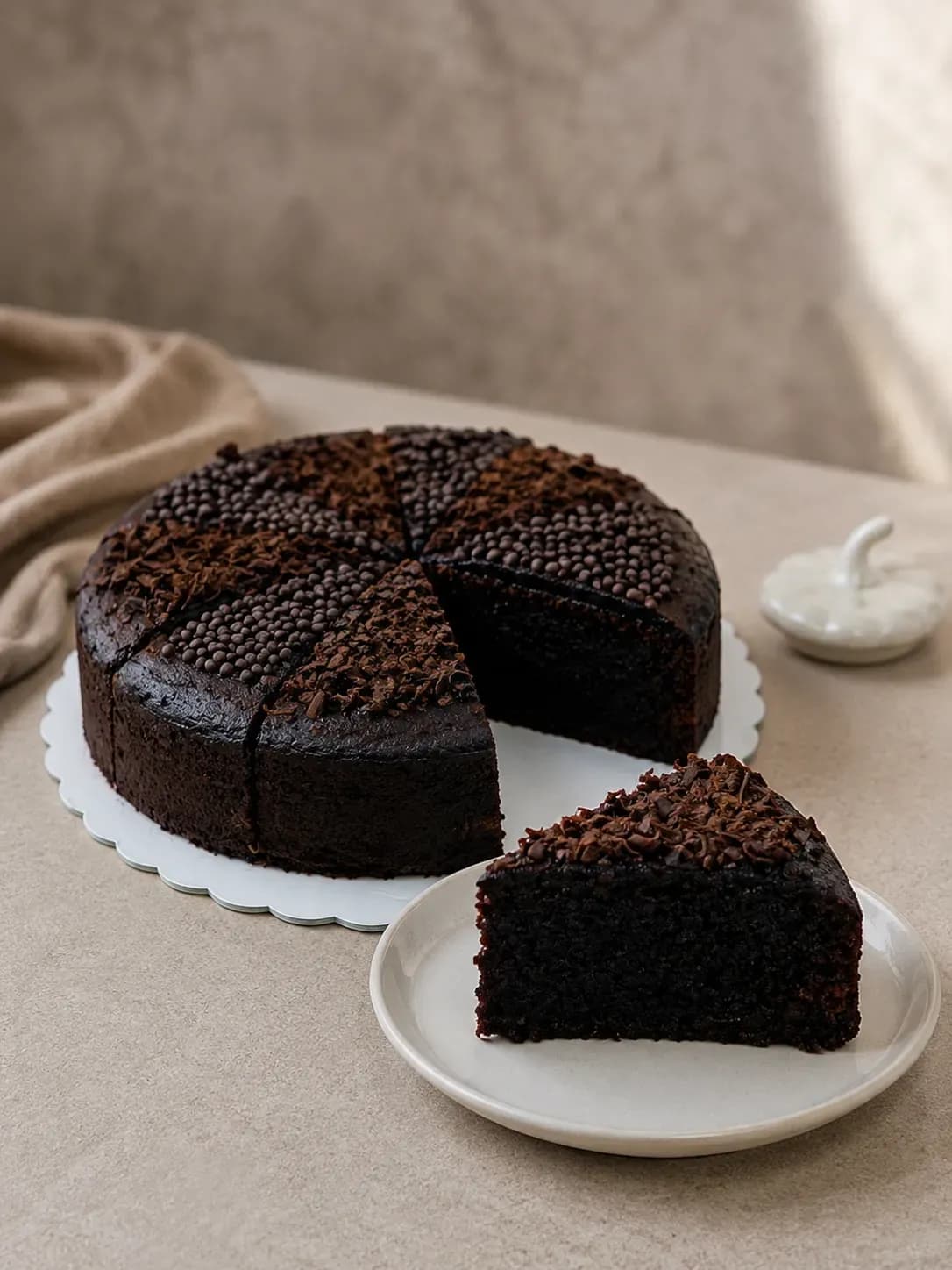 کیک شکلاتی خیس