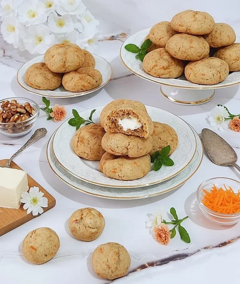 کوکی هویج و گردو
